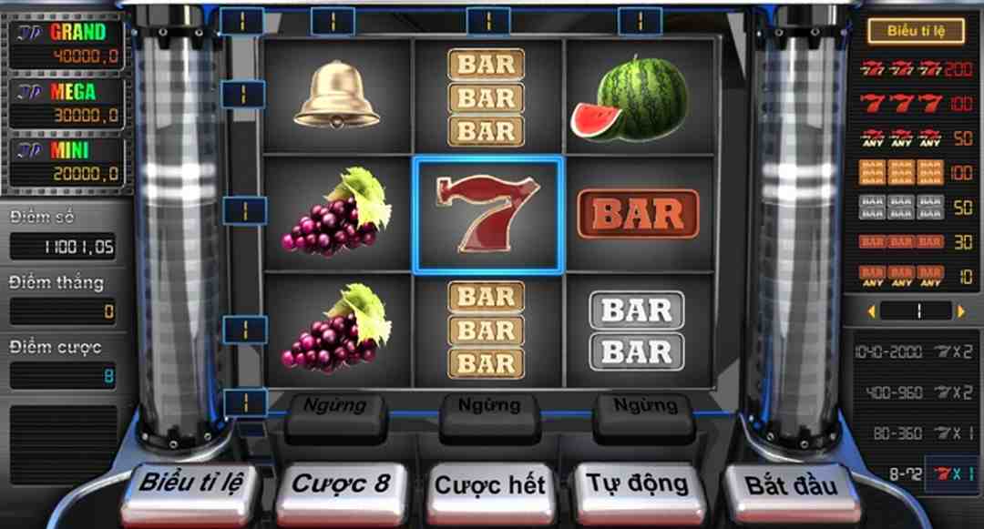 Trò chơi Bar trái cây tại khách sạn New World